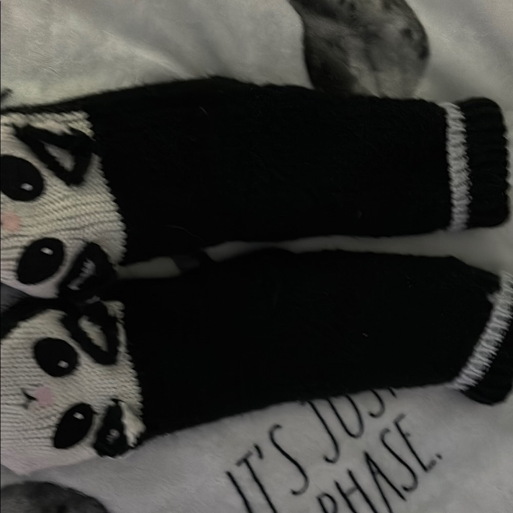 Cute Panda Knit Socks